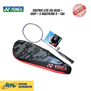 RAKET BADMINTON YONEX VOLTRIC LITE 35i BLUE +GRIP+5 MATCH/BG-6+TAS