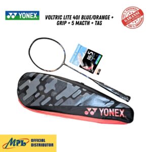 RAKET BADMINTON YONEX VOLTRIC LITE 40i BLUE/ORANGE+GRIP+5 MATCH+TAS