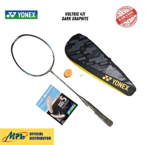 RAKET BADMINTON YONEX VOLTRIC LITE 47i DARK GRAPHITE+GRIP+5 MATCH+TAS