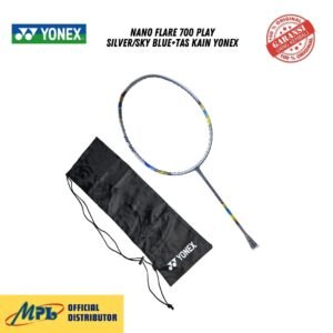 RAKET BADMINTON YONEX NANO FLARE 700 PLAY SILVER/SKY BLUE+TAS KAIN YONEX