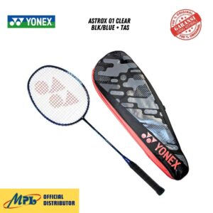 RAKET BADMINTON YONEX ASTROX 01 CLEAR BLK/BLUE + TAS
