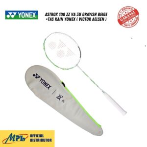 RAKET BADMINTON YONEX ASTROX 100 ZZ VA 3U GRAYISH BEIGE+TAS KAIN YONEX ( VICTOR AELSEN )