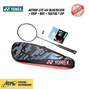 RAKET BADMINTON YONEX ASTROX LITE 45i BLUE/SILVER+GRIP+BG5+TAS/TAS 1 ZIP