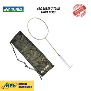 RAKET BADMINTON YONEX ARC SABER 7 TOUR LIGHT BEIGE(NEW)+TAS KAIN YONEX