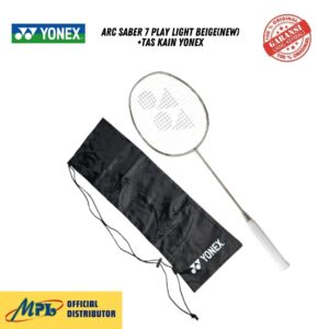 RAKET BADMINTON YONEX ARC SABER 7 PLAY LIGHT BEIGE(NEW)+TAS KAIN YONEX