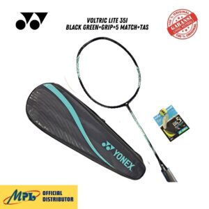 RAKET BADMINTON YONEX VOLTRIC LITE 35I BLACK GREEN+GRIP+5 MATCH+TAS