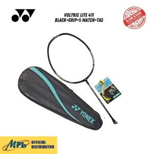 RAKET BADMINTON YONEX VOLTRIC LITE 47I BLACK+GRIP+5 MATCH+TAS