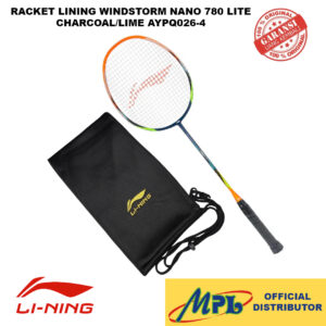 RAKET BADMINTON LI-NING WINDSTORM NANO 780 LITE NVY/ORG AYPQ026-4+TAS KAIN