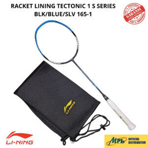 RAKET BADMINTON LI-NING TECTONIC 1 S SERIES 165-1 BLK/BLUE/SLV+TAS KAIN