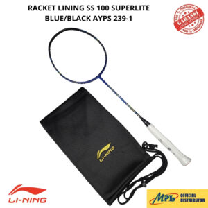 RAKET BADMINTON LI-NING SS 100 SUPERLITE BLUE/BLK 239-1+TAS KAIN