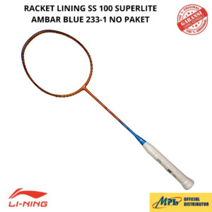 RAKET BADMINTON LI-NING SS 100 SUPERLITE AMBAR BLUE 233-1 ( NO PAKET)