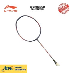 RAKET BADMINTON LI-NING SS 100 SUPERLITE CHARCOAL/GRY 237-1 ( NO PAKET )