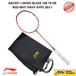 RAKET BADMINTON LI-NING BLAZE 100 78 GR RED/WHT NAVY AYPS 283-1+TAS KAIN