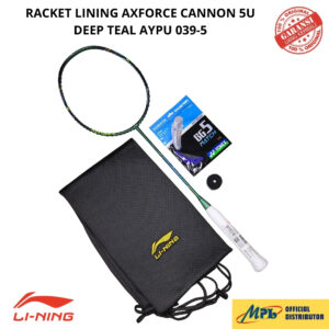 RAKET BADMINTON LI-NING AXFORCE CANNON LIGHT 5U DEEP TEAL 039-5 + TAS KAIN