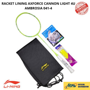 RAKET BADMINTON LI-NING AXFORCE CANNON LIGHT 4U AMBROSIA 041-4+TAS KAIN