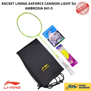 RAKET BADMINTON LI-NING AXFORCE CANNON 5U AMBROSIA 041-5+TAS KAIN