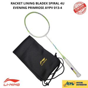 RAKET BADMINTON LI-NING BLADEX SPIRAL 4U EVENING PRIMROSE AYPV 013-4+TAS KAIN