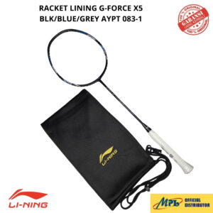 RAKET BADMINTON LI-NING G-FORCE X5 (79G) BLK/BLUE/GRY AYPT 083-1+TAS KAIN