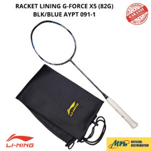 RAKET BADMINTON LI-NING G-FORCE X5 (82G) BLK/BLUE AYPT 091-1+TAS KAIN