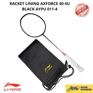 RAKET BADMINTON LI-NING AXFORCE 40 4U BLACK AYPU011-4+TAS KAIN