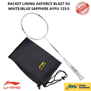 RAKET BADMINTON LI-NING AXFORCE BLAST 5U WHITE/BLUE SAPPHIRE AYPU 123-5+TAS KAIN