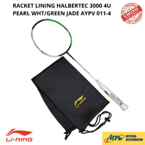 RAKET BADMINTON LI-NING HALBERTEC 3000 4U PEARL WHT/GRN JADE AYPV 011-4 + TAS KAIN
