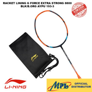 RAKET BADMINTON LI-NING G FORCE EXTRA STRONG 8800 BLK/B.ORG AYPU 193-3+ TAS KAIN