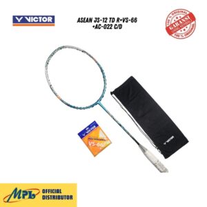 RAKET BADMINTON VICTOR ASEAN JS-12TD R+VS-66+AC-022 C/D