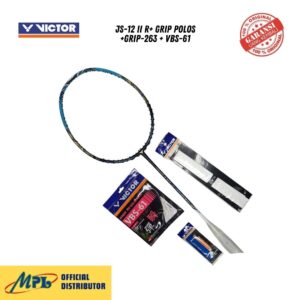 RAKET BADMINTON VICTOR JS-12 II R+ GRIP POLOS+GRIP-263 + VBS-61