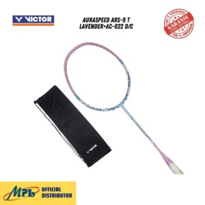 RAKET BADMINTON VICTOR AURASPEED ARS-9 T LAVENDER +AC-022 D/C