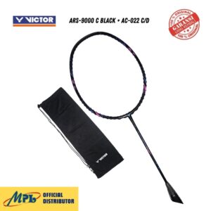 RAKET BADMINTON VICTOR ARS-9000 C BLACK+ AC-022 C/D
