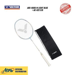 RAKET BADMINTON VICTOR ARS-8000 M LIGHT BLUE + AC-022 C/D
