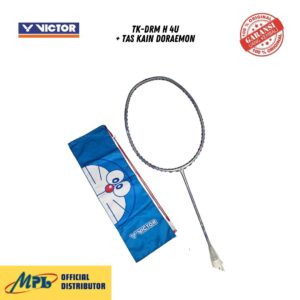 RAKET BADMINTON VICTOR TK-DRM H 4U + TAS KAIN DORAEMON