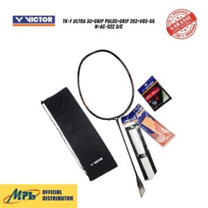 RAKET BADMINTON VICTOR TK-F ULTRA 3U+GRIP POLOS+GRIP 262+VBS-66 N+AC-022 D/C