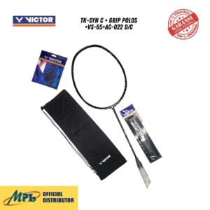 RAKET BADMINTON VICTOR TK-SYN C+GRIP POLOS+VS-65+AC-022 D/C