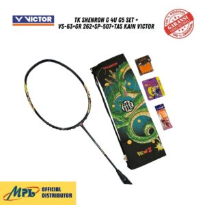 RAKET BADMINTON VICTOR TK SHENRON G 4U G5 SET+VS-63+GR 262+ SP-507+TAS KAIN VICTOR SHENRONG