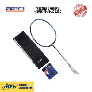 RAKET BADMINTON VICTOR THRUSTER K MERAK B+SENAR VS-65+AC 022 C