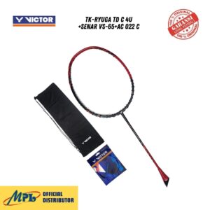 RAKET BADMINTON VICTOR TK-RYUGA TD C 4U+ SENAR VS-65/VS-61+AC 022 C