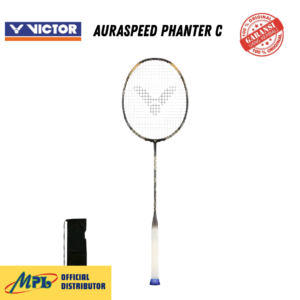 RAKET BADMINTON VICTOR AURASPEED PANTHER C+SENAR VBS-61+GRIP POLOS+GR-253 R