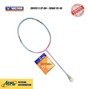 RAKET BADMINTON VICTOR DRIVEX 6 SP QM + SENAR VS-66