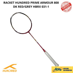 RAKET BADMINTON HUNDRED PRIME ARMOUR 800 D.RED/GREY 031-1 ( NO PAKET )