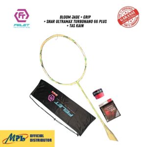 RAKET BADMINTON FELET BLOOM JADE+GRIP+SENAR ULTRAMAX TURBONANO 66 PLUS/BS-68+TAS KAIN