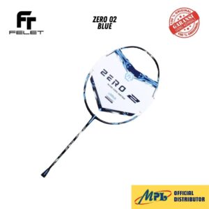 RAKET BADMINTON FELET ZERO 02 BLUE+GRIP+SENAR BS-68+TAS KAIN