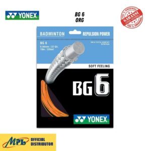 SENAR BADMINTON YONEX BG 6 ORG