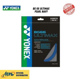 SENAR BADMINTON YONEX BG 66 ULTIMAX PEARL NAVY