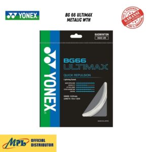 SENAR BADMINTON YONEX BG 66 ULTIMAX METALIC WHT