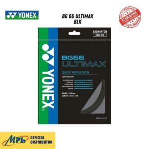 SENAR BADMINTON YONEX BG 66 ULTIMAX BLK