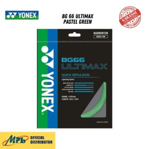 SENAR BADMINTON YONEX BG 66 ULTIMAX PASTEL GREEN
