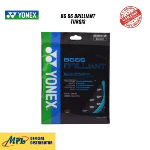 SENAR BADMINTON YONEX BG 66 BRILLIANT TURQIS