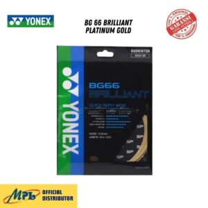 SENAR BADMINTON YONEX BG 66 BRILLIANT PLATINUM GOLD